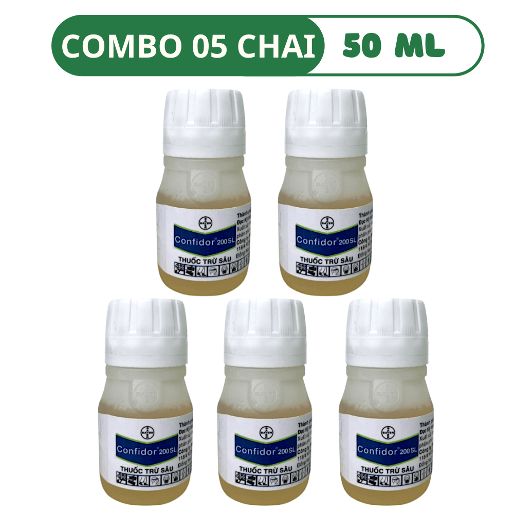Thuốc Trừ Bọ Trĩ Và Rệp Sáp Confidor 200 SL - COMBO 05 CHAI (50 ML)