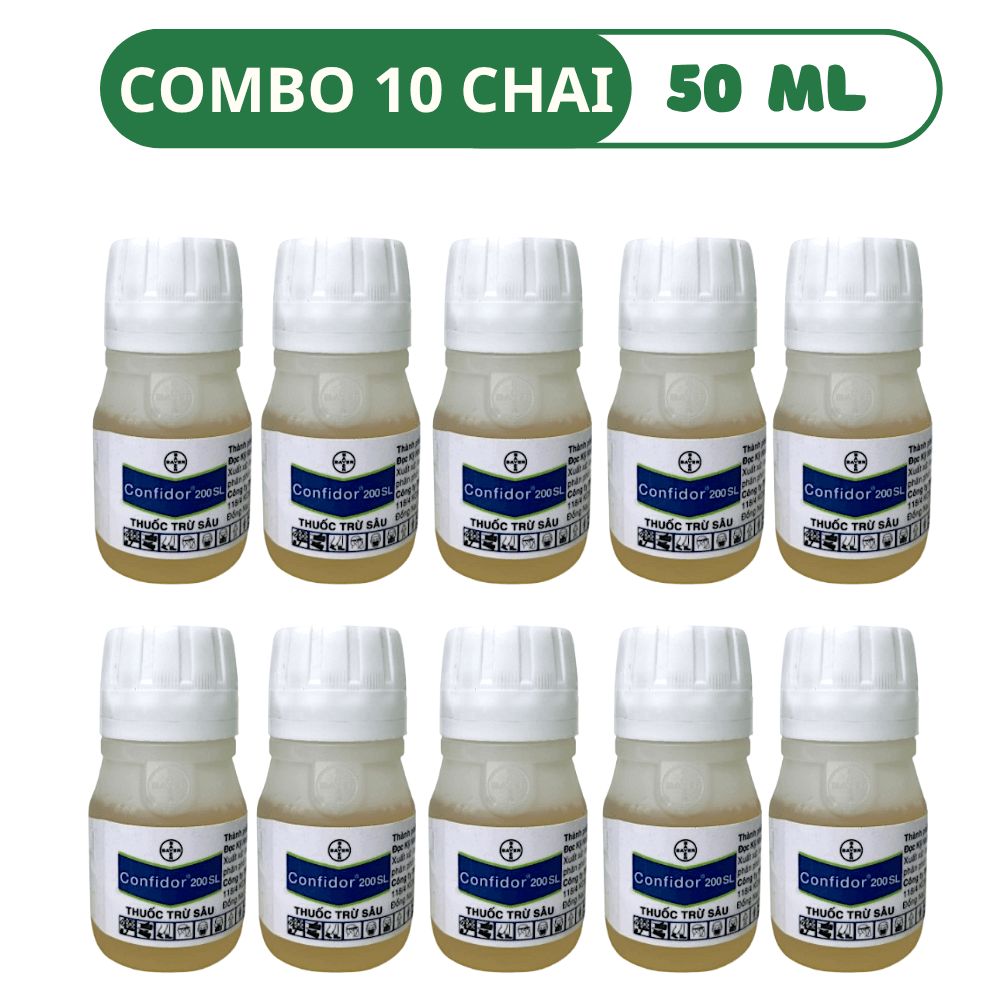 Thuốc Trừ Bọ Trĩ Và Rệp Sáp Confidor 200 SL - COMBO 10 CHAI (50 ML)