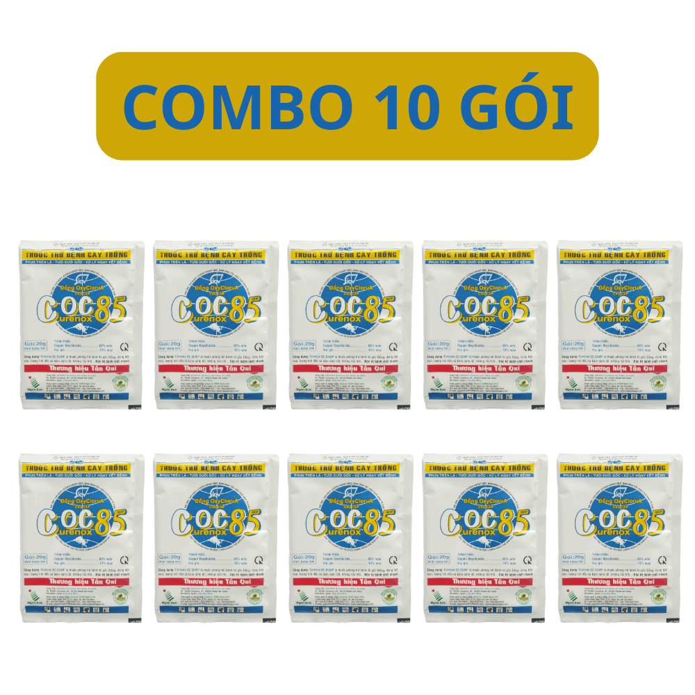 Thuốc Trừ Nấm Bệnh Cho Cây Trồng Coc 85 - COMBO 10 GÓI