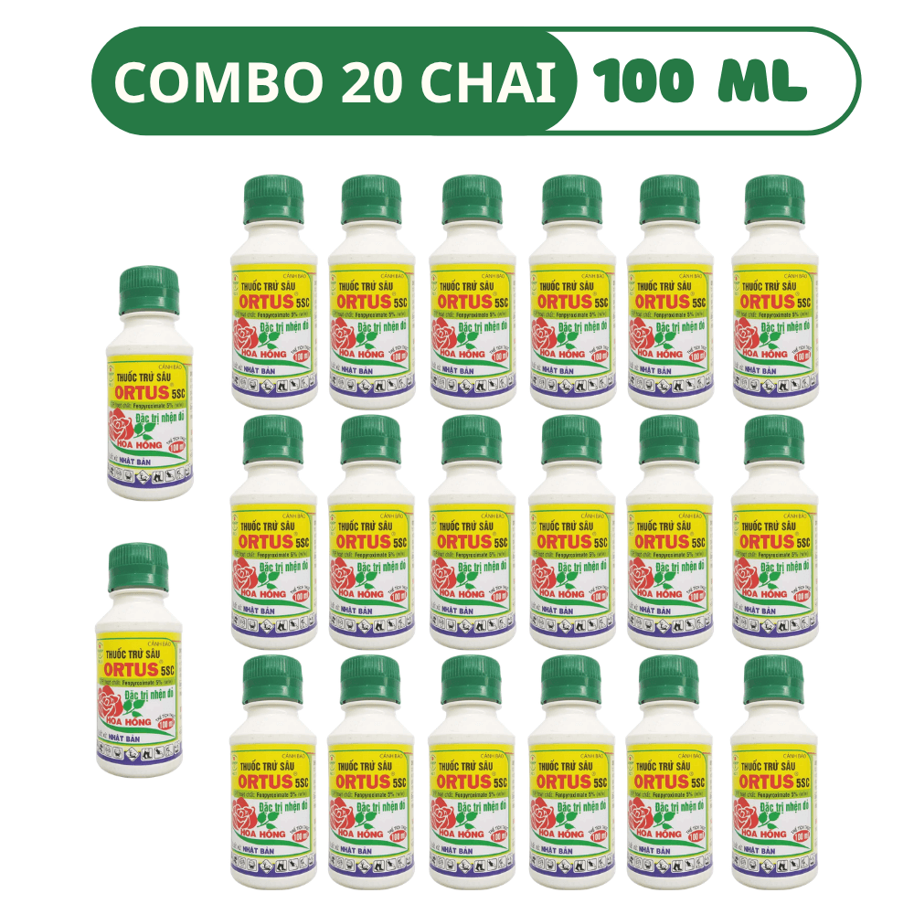 Thuốc Trừ Nhện Đỏ Ortus 5SC - COMBO 20 CHAI (100 ML)