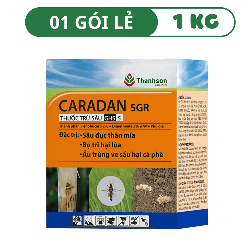Thuốc Trừ Sâu Dạng Hạt CARADAN 5GR