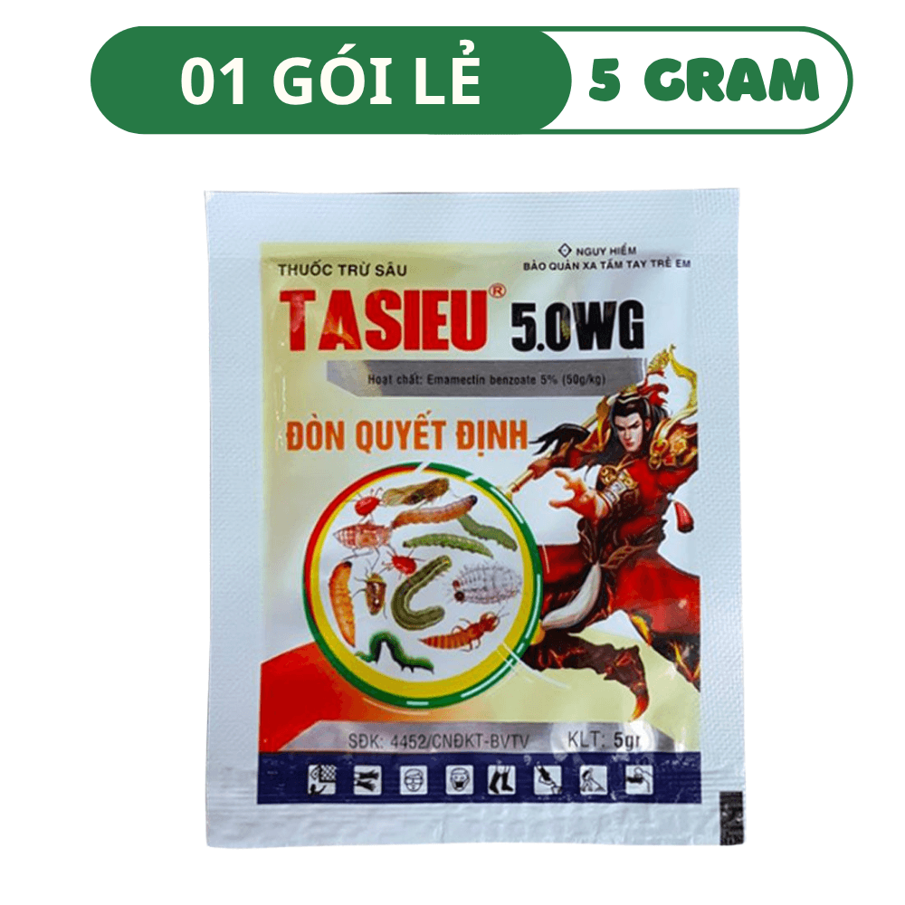 Thuốc Trừ Sâu Sinh Học Tasieu 5WG Thế Hệ Mới - 01 GÓI (5 GRAM)