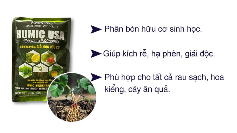 Humic USA 3 trong 1, hàng chuẩn