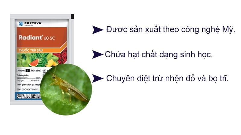 thuốc trừ sâu sinh học Radiant