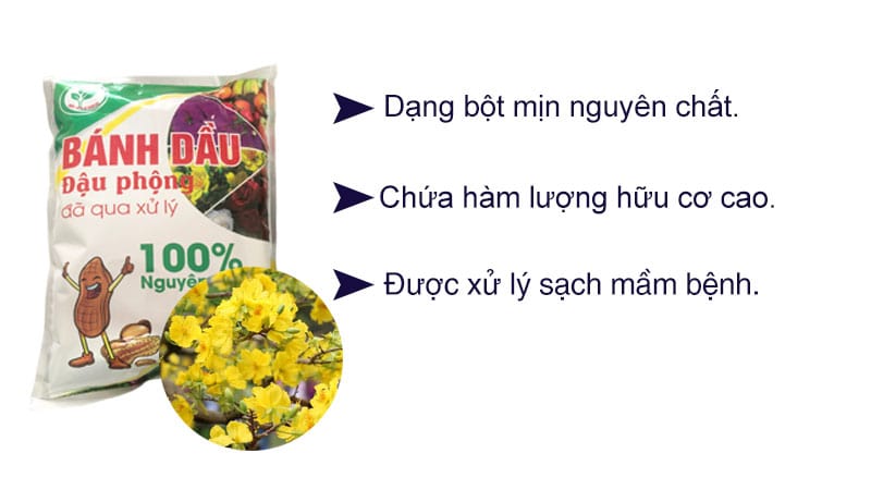 Phân bánh dầu đậu phộng dạng bột mịn