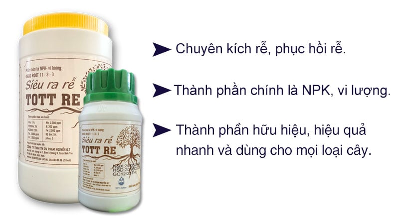 Thuốc kích rễ cực mạnh TOTT RE