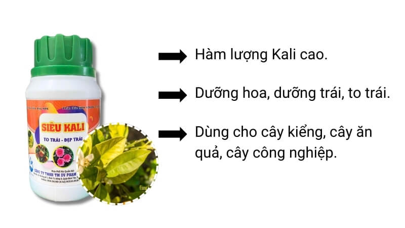 công dụng của phân bón siêu kali