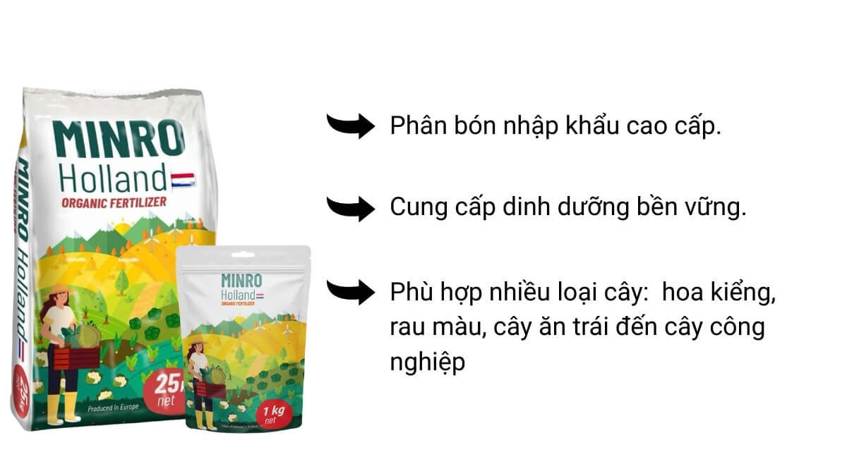 phân hữu cơ Hà Lan 70OM minro