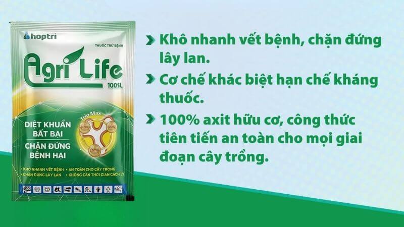 Agrilfe 100sl Hợp Trí là thuốc trừ nấm dạng hữu cơ