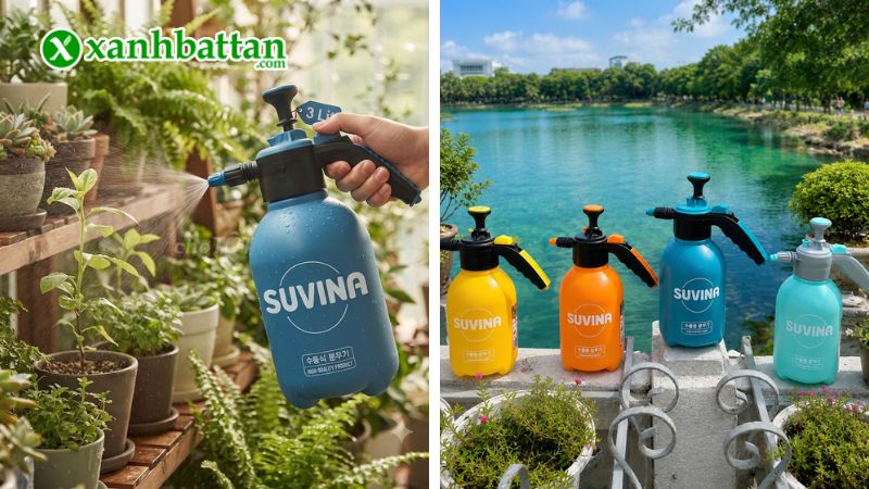 Hướng dẫn cách sử dụng, bảo quản bình tưới cây Suvina