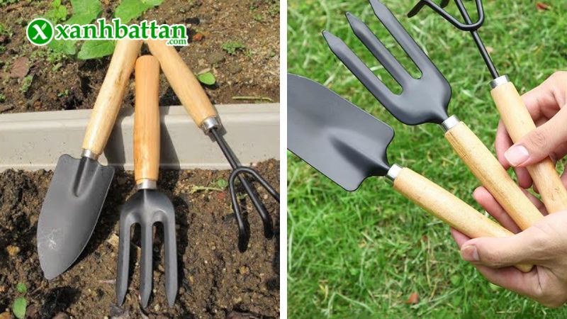 Bộ 3 món dụng cụ làm vườn mini cán gỗ Garden Tool là gì?