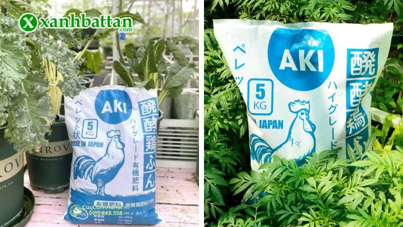 Hướng dẫn cách sử dụng, bảo quản phân gà Nhật Bản AKI Sfarm dạng viên nén