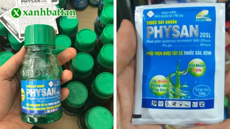 Thuốc sát khuẩn, trừ nấm mốc Physan lạnh 20SL là gì?