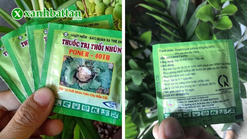 Thuốc trị thối nhũn Poner 40TB dạng viên sủi là gì?