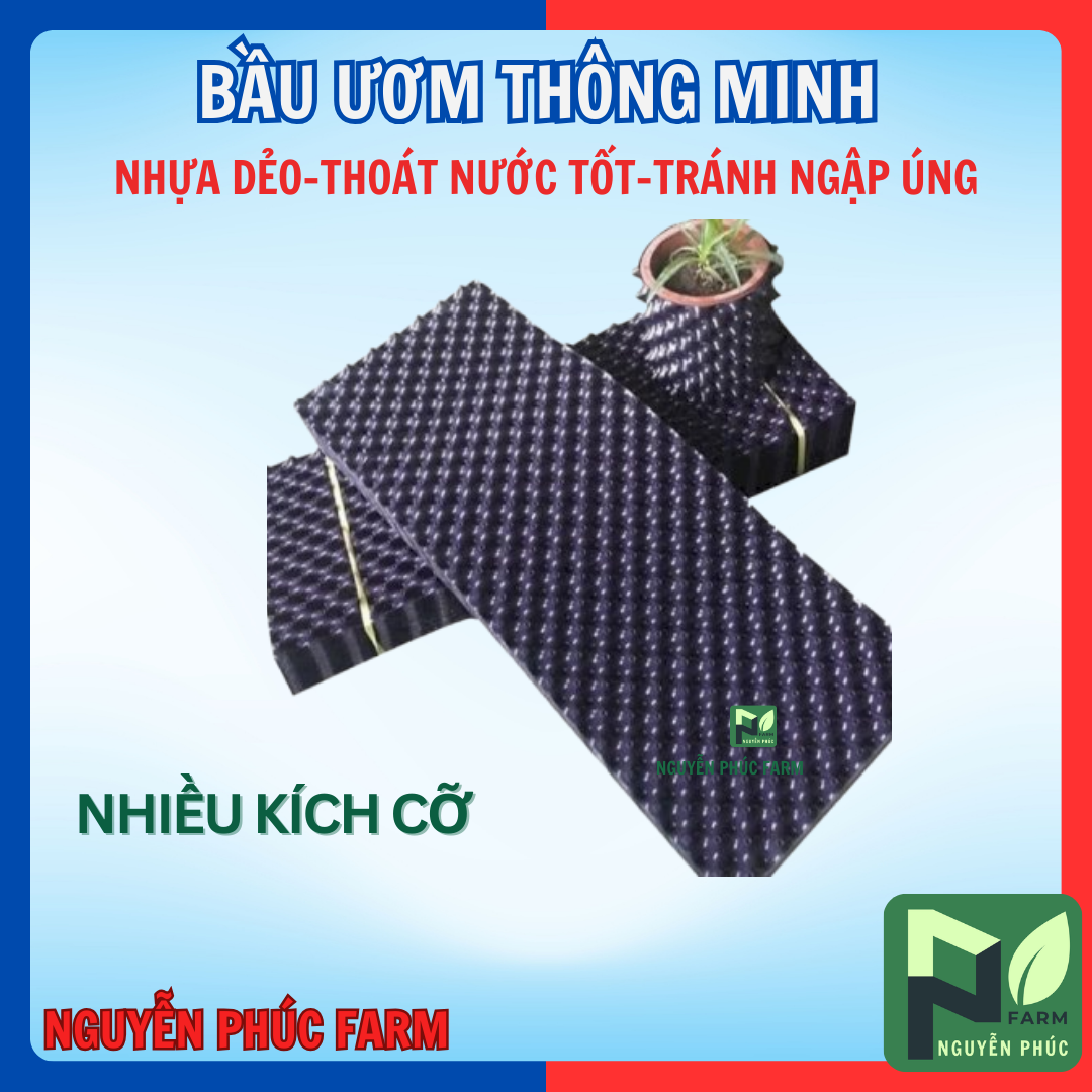 [Cuộn 50m] BẦU ƯƠM THÔNG MINH - CÓ VÍT KÈM THEO -KÍCH THƯỚC CHIỀU CAO TỰ CHỌN-bầu ươm nhựa dẻo đen thoát nước tốt, đa dụng - 30CM