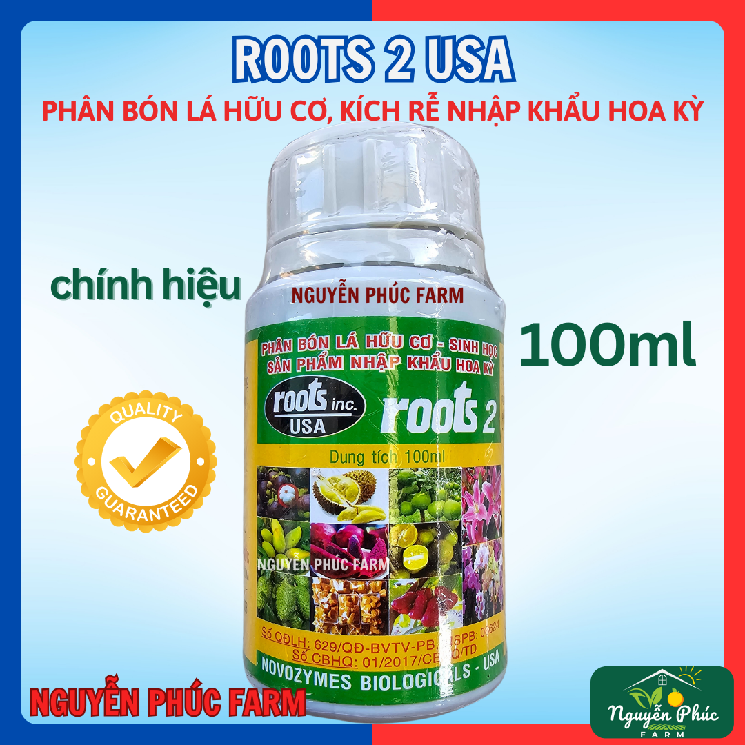 Kích rễ Roots 2 (100ml), phân bón cao cấp nhập khẩu Hoa Kỳ, ra rễ cực mạnh cho mai vàng, cây cảnh,...
