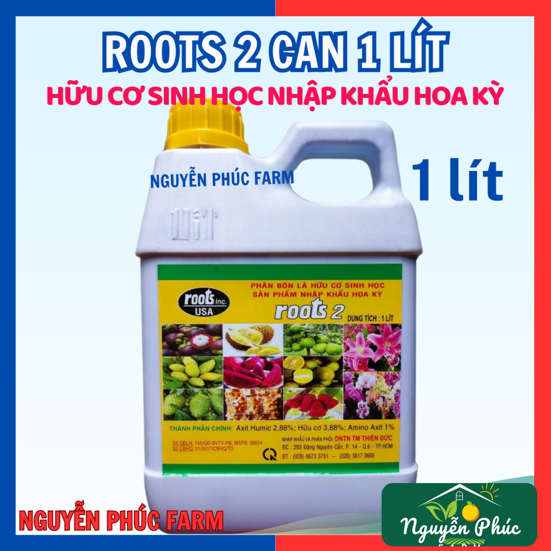 Phân bón lá cao cấp kích rễ ROOTS 2 (1 lít), ra rễ cực mạnh Roots2 USA