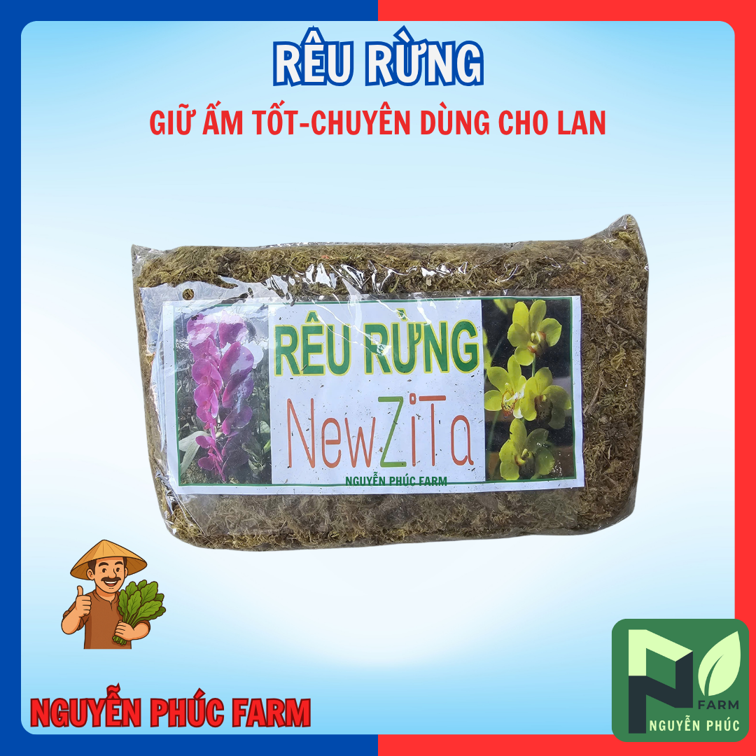 RÊU RỪNG NEWZITA GIỮ ẨM TỐT- chuyên dùng cho hoa lan