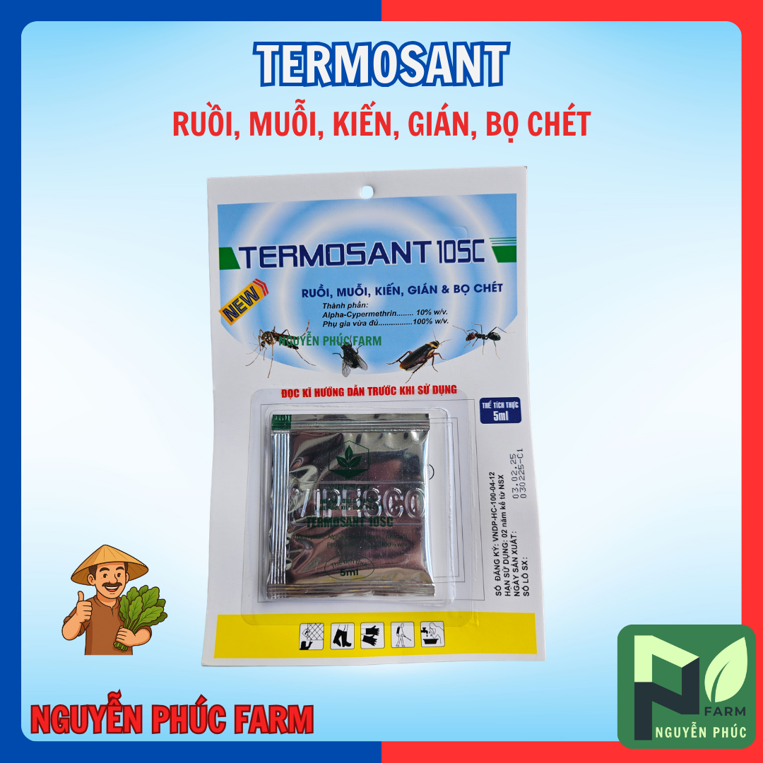 TERMOSANT gói 5ml dùng cho muỗi, kiến, gián, bọ chét