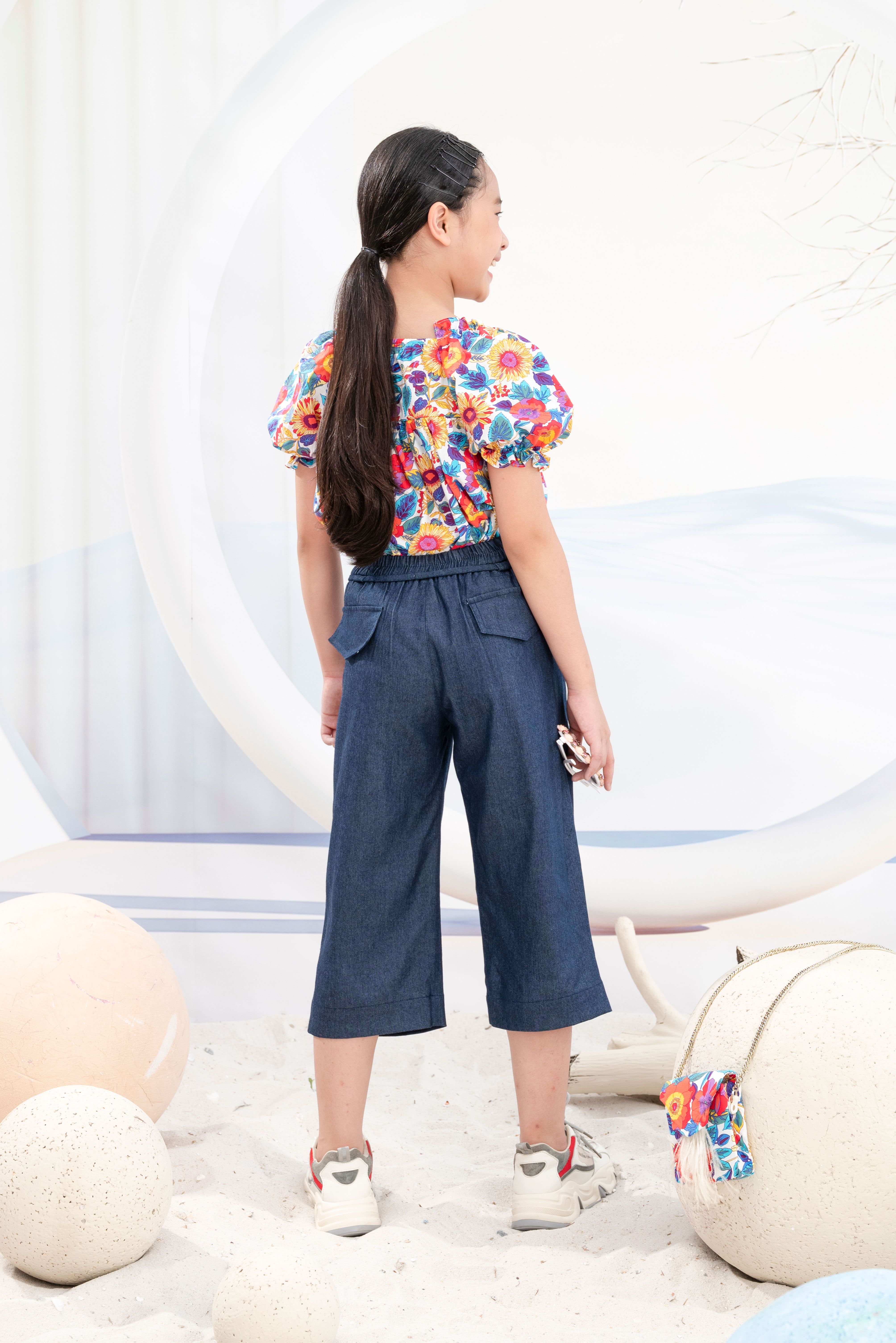 Quần Culottes Lửng 22G0977