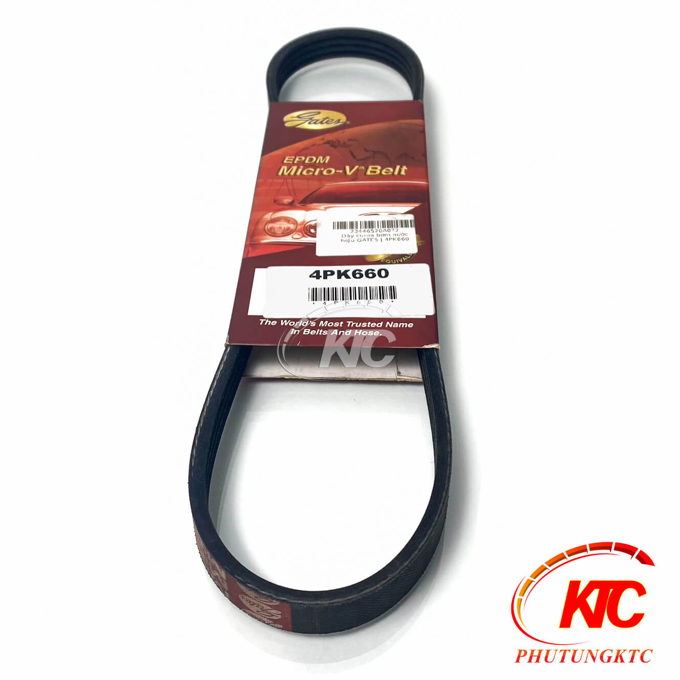 Dây curoa bơm nước Spark hiệu GATES, 4PK660