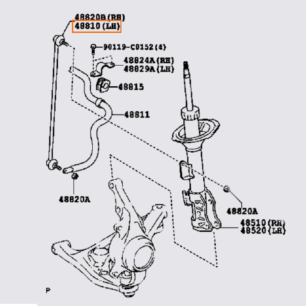 Rô tuyn cân bằng trước Vios hiệu ENGI, RT0483