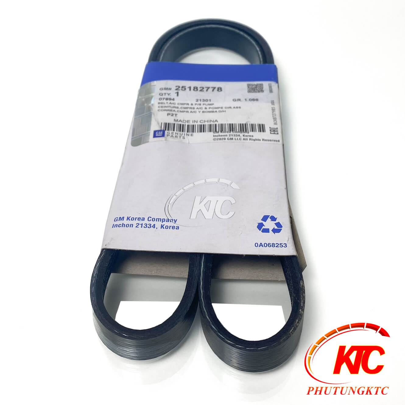 Dây curoa lốc lạnh Spark hãng GM, 25182778