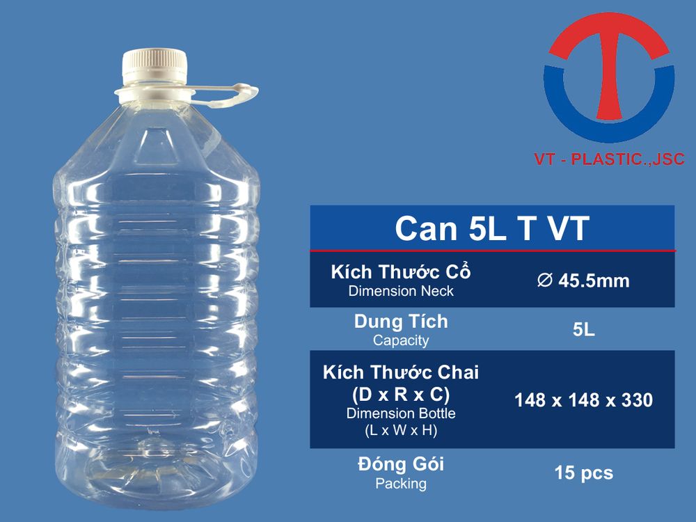 Can 5L Đựng Dầu Ăn - Nước Mắm - Nước Tương - Tương Ớt