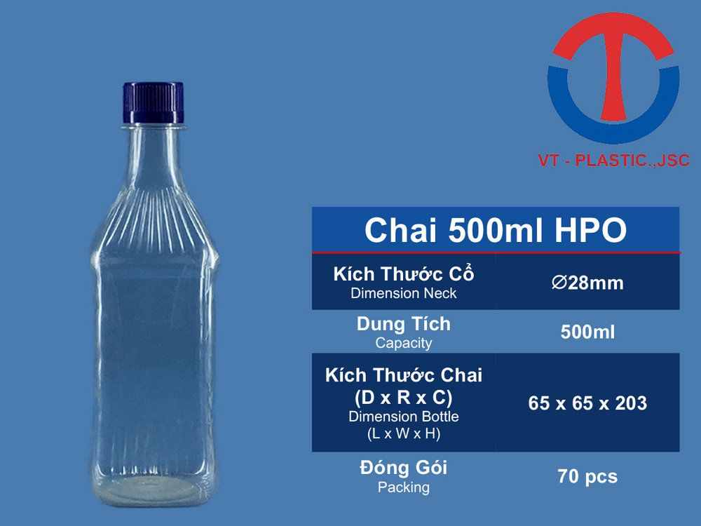 Chai 500ML HPO