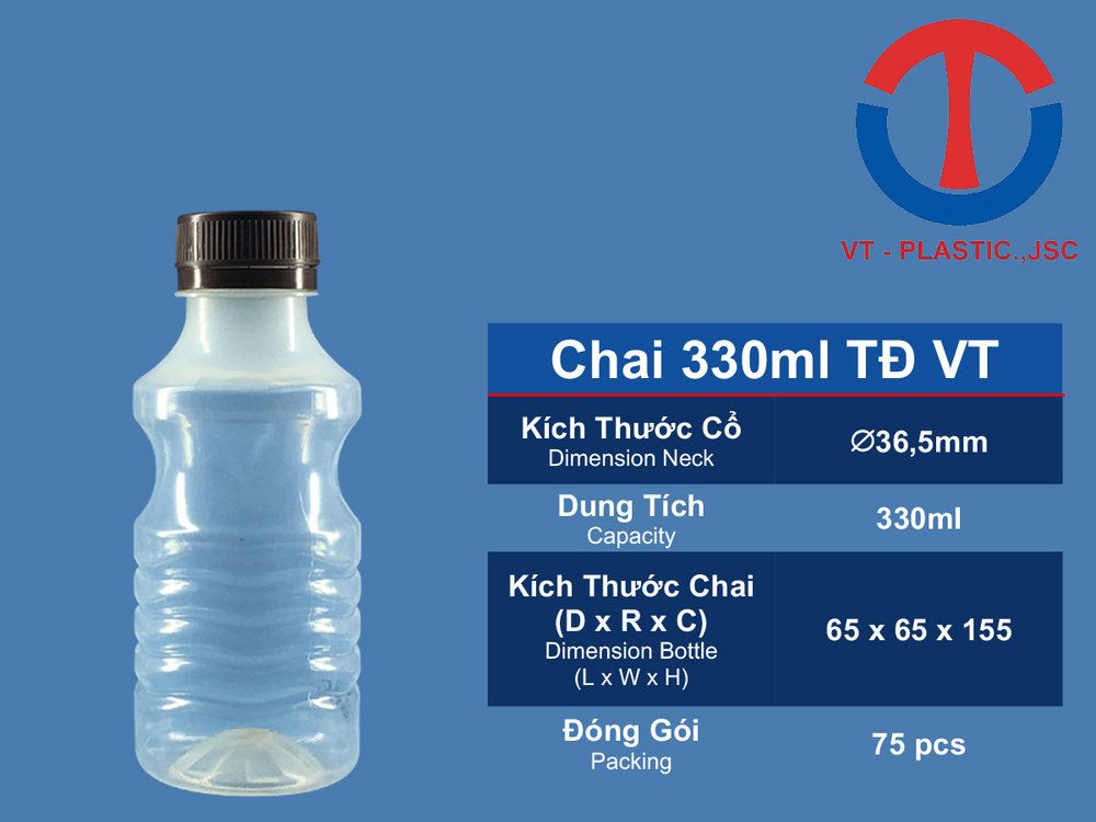 Chai 330ML TĐ VT