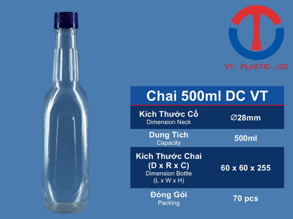 Chai 500ML DC VT