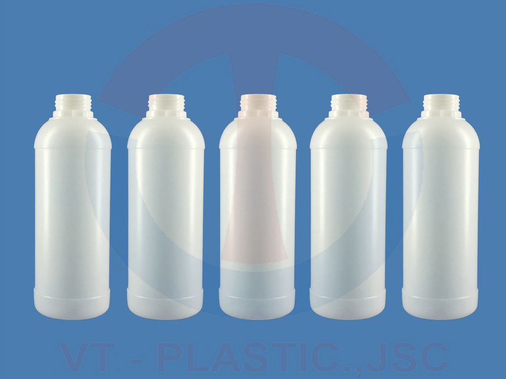 Chai 1L HDPE Đựng Phân Bón - Hóa Chất - Thuốc Trừ Sâu