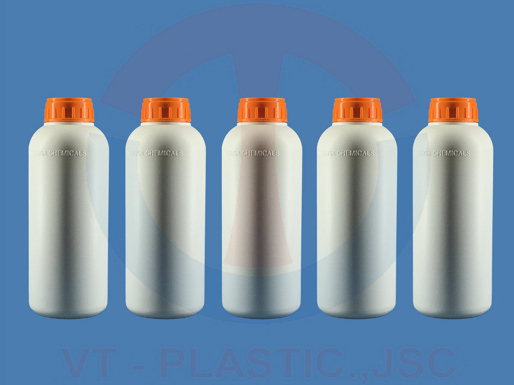 Chai 1L HDPE Đựng Thuốc Trừ Sâu - Thuốc Thú Y- Thuốc Thủy Hải Sản