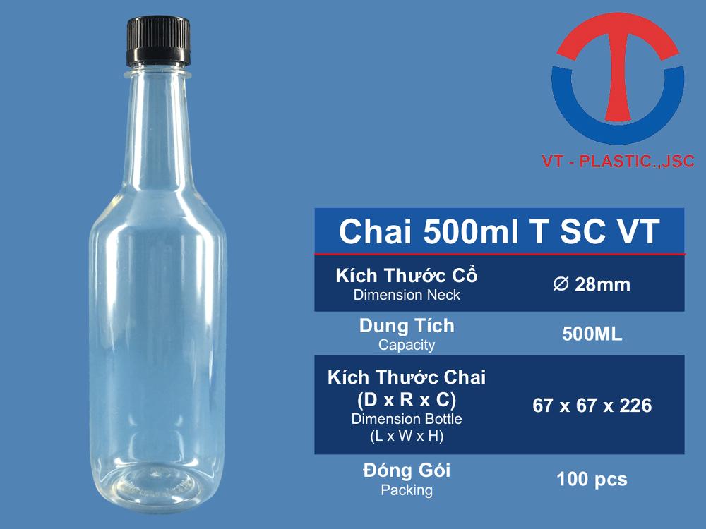 CHAI 500ML T SC VT đựng rượu, đựng nước, đựng nước hoa quả ...