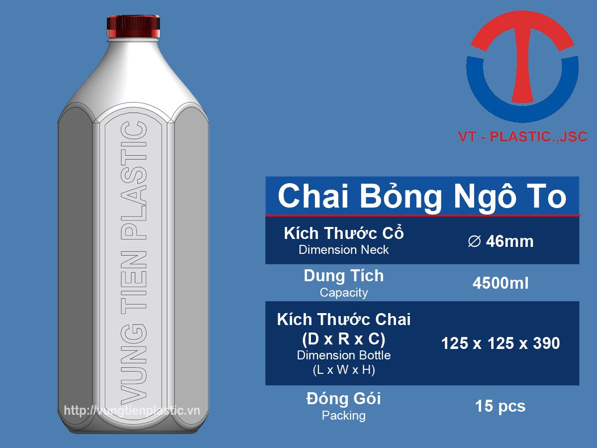 Chai bỏng ngô to