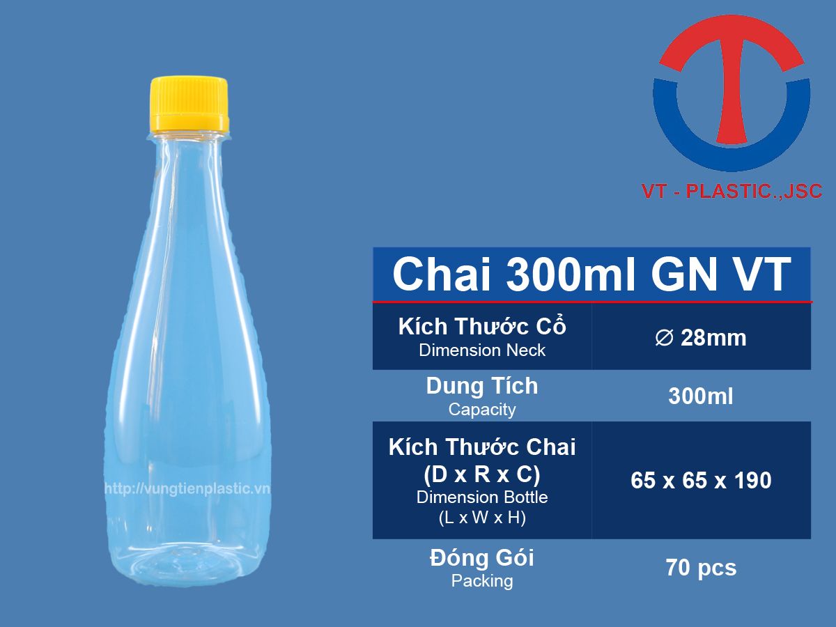 Chai Nhựa PET 300ml Đựng Trà Sữa - Sữa Chua - Chè Dưỡng Nhan