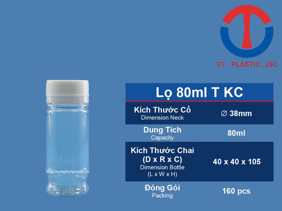 Hũ Lọ Đựng Ớt Bột - Muối Tôm - Muối Tiêu - 80ml