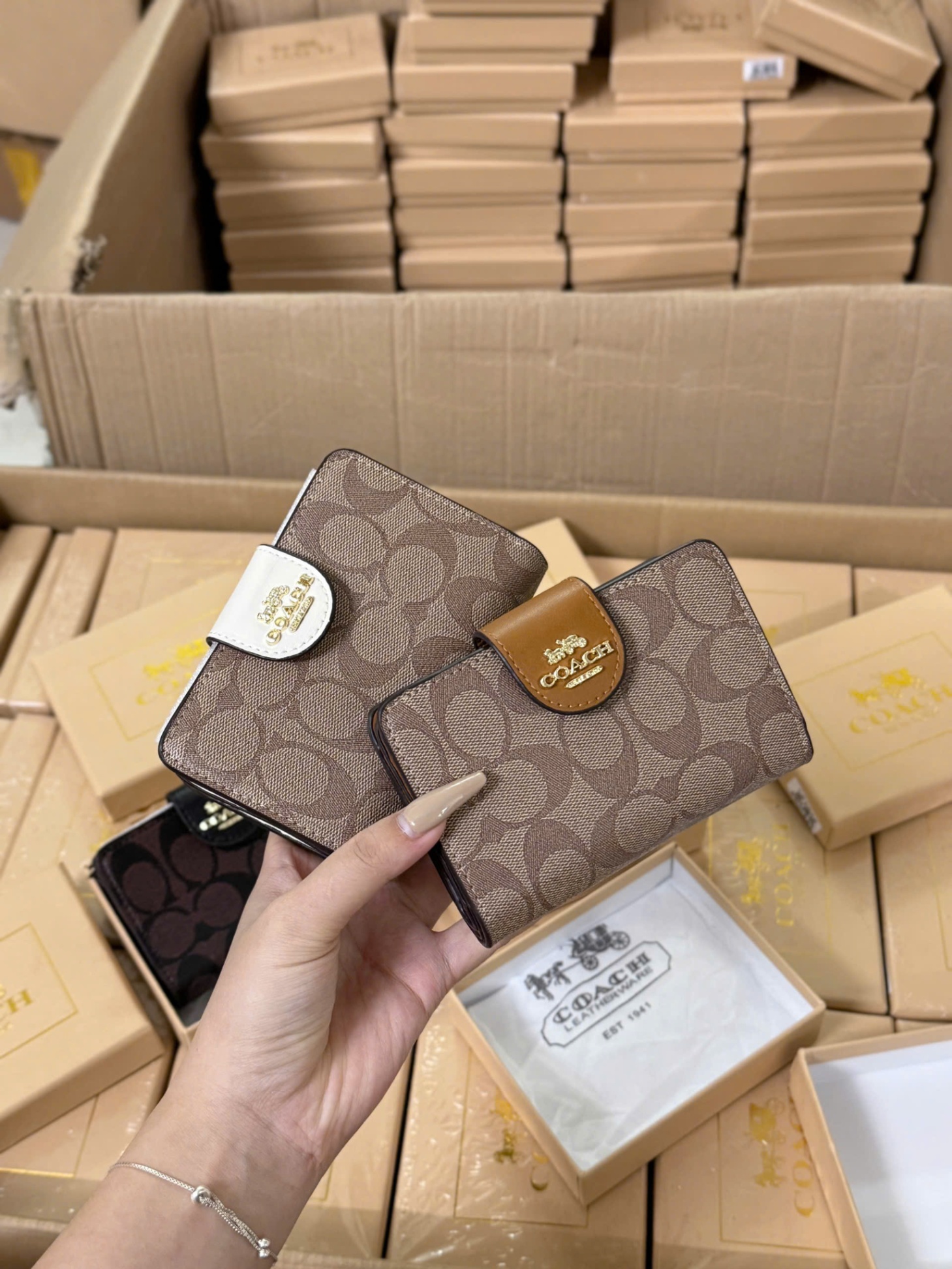 8492# Ví Coach hàng Xuất Dư fullbox