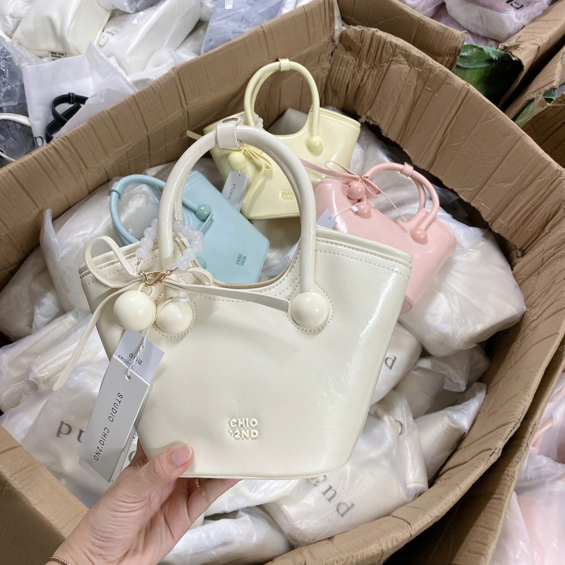 HS167# Túi Chio`2nd Tote 4 màu