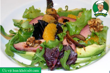 SALAD ỨC VỊT HUN KHÓI SỐT CAM