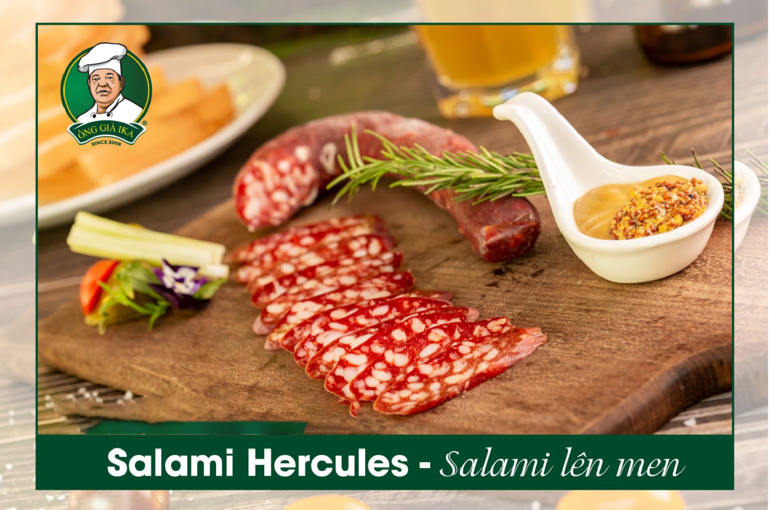 Salami lên men Hercules chuẩn Châu Âu