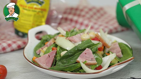 [Vào bếp ngày Tết cùng Ông già Ika] Salad phô mai cải bó xôi cho Tết thêm thanh vị