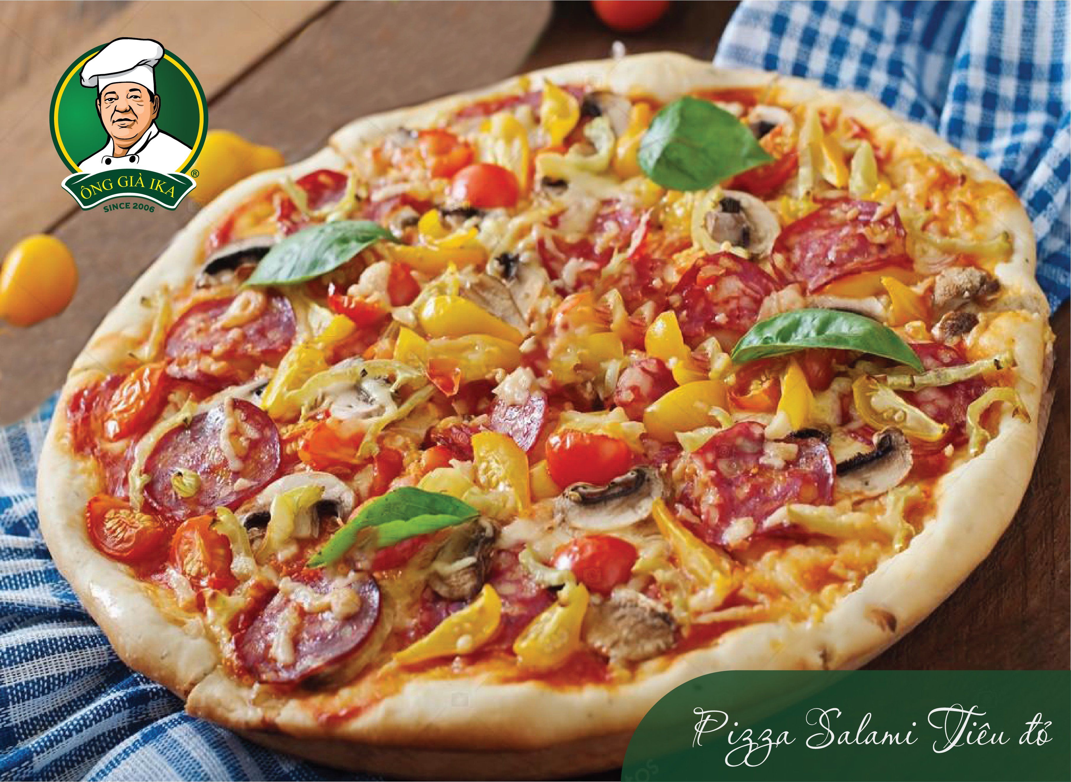 Cách làm Pizza Salami Tiêu đỏ ngon hấp dẫn như ở nhà hàng