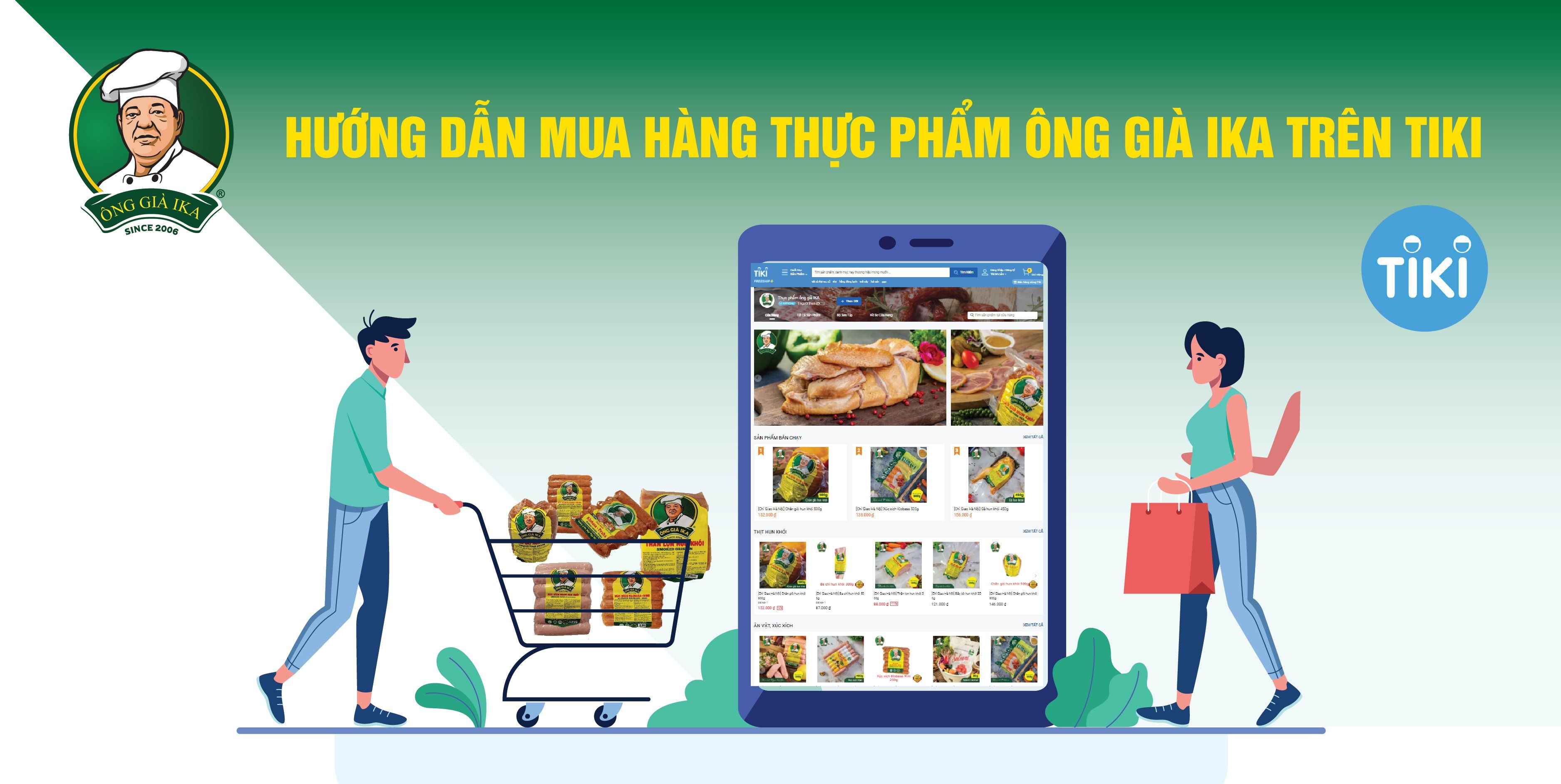 Hướng dẫn mua hàng Thực phẩm Ông già IKA trên TIKA siêu “NHANH-GỌN”