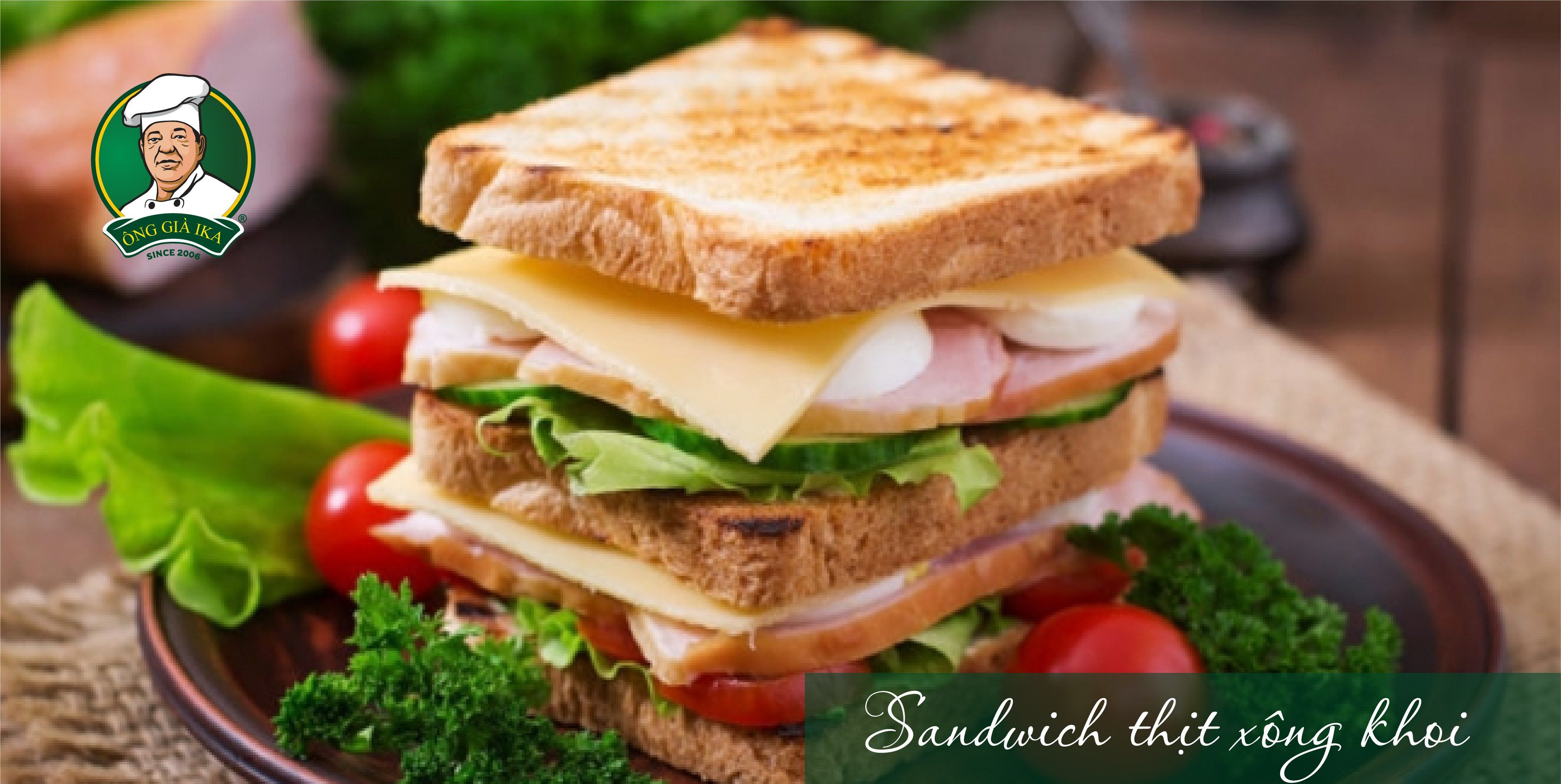 Sandwich thịt xông khói chuẩn vị  Âu cho bữa sáng “nhanh gọn-đủ chất”