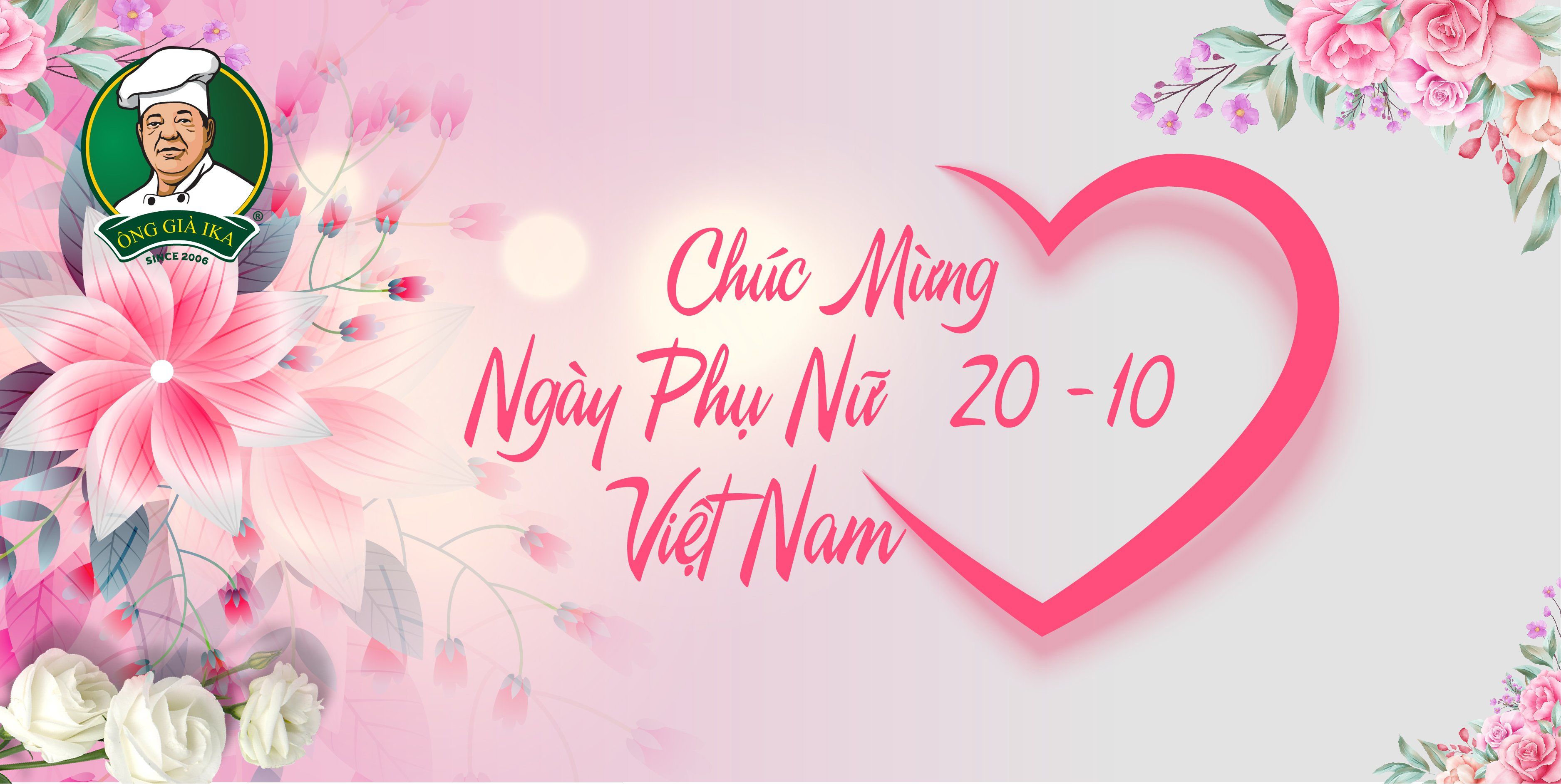 Thực phẩm Ông già IKA chúc mừng ngày 20/10