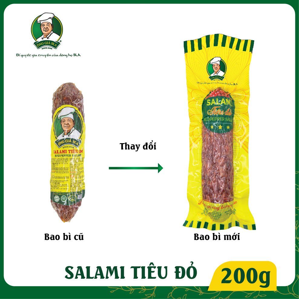 THÔNG BÁO THAY ĐỔI BAO BÌ SẢN PHẨM SALAMI TIÊU ĐỎ