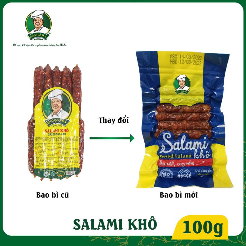 THÔNG BÁO THAY ĐỔI BAO BÌ SALAMI KHÔ