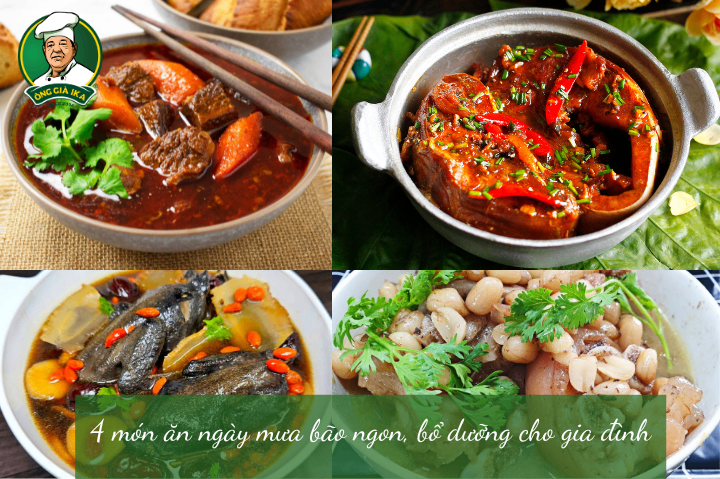 4 món ăn ngày mưa bão ngon, bổ dưỡng cho gia đình
