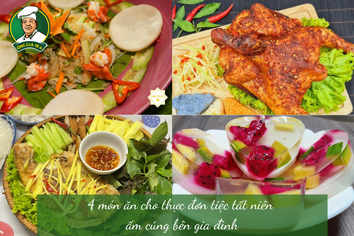 4 món ăn cho thực đơn tiệc tất niên ấm cúng bên gia đình